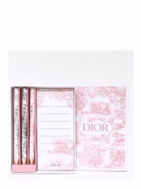 NEW Dior Set De Crayon Pencil Set Notepad